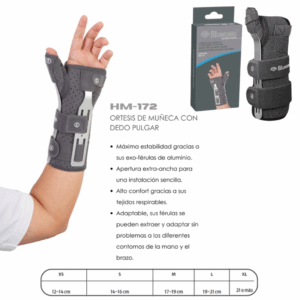Ortesis de muñeca con dedo pulgar