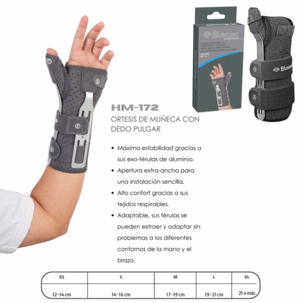 Ortesis de muñeca con dedo pulgar