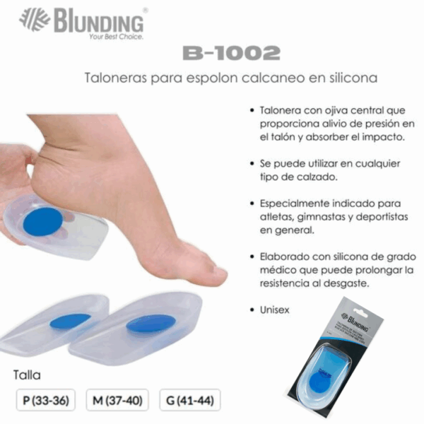 Taloneras para espolón calcaneo en silicona (Par)